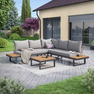 OUTLIV. Naxos Ecklounge Aluminium/Akazie inkl. Kissen