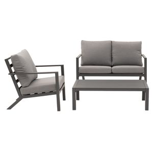 OUTLIV. Parma Loungeset 3-tlg. Aluminium/Polyester
