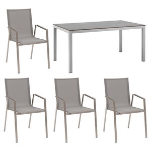 OUTLIV. Porto Gartenmöbelset 5-tlg. mit Tisch 160x90 cm