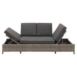 OUTLIV. Roma Loungebank Geflecht/Polster