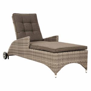 Ploß Nizza Comfort Gartenliege Geflecht/Polster