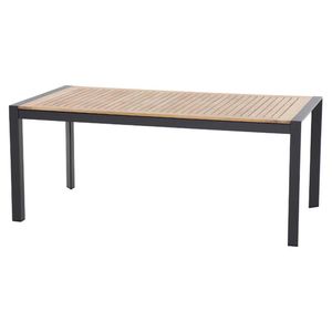 Siena Garden Zurigo Ausziehtisch 180/240x90cm Aluminium/Teak