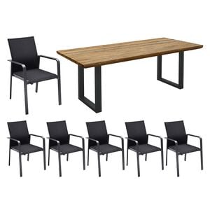 Solpuri Breeze Gartenmöbel-Set 7-tlg. Tisch 200x100cm