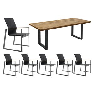 Solpuri Foxx Gartenmöbel-Set 7-tlg. Tisch 200x100cm