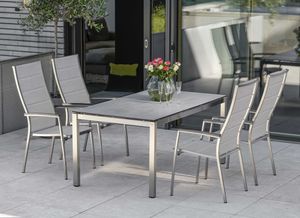 Stern Cardiff Gartenmöbel-Set 5-tlg. Tisch 160x90cm