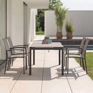 Stern Evoee Gartenmöbel-Set 5-tlg. Tisch 160x90cm