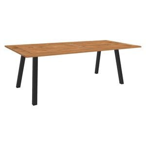 Stern Interno Gartentisch Aluminium Vierkantrohr/Teak