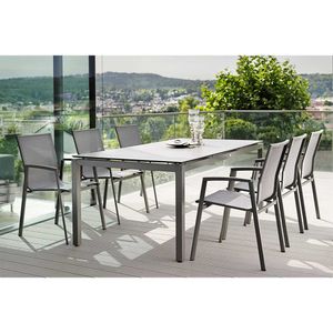 Stern New Top Gartenmöbelset 7-tlg. mit Tisch 200x100cm