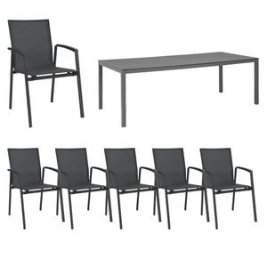 Stern New Top Gartenmöbelset 7-tlg. mit Tisch 220x100 cm