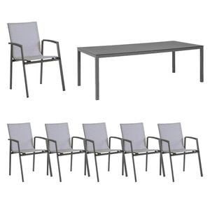 Stern New Top Gartenmöbelset 7-tlg. mit Tisch 220x100cm