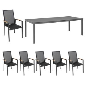 Sungörl Bamberg Gartenmöbel-Set 7-tlg. Tisch 220x100cm