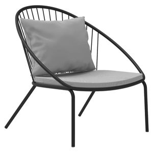 Vermobil Aria Loungesessel inkl. Kissen Stahl