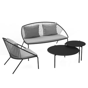 Vermobil Aria Loungeset mit Tischen Ø60+90cm
