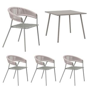 Vermobil Key West Gartenmöbelset 5-tlg. mit Tisch 90x90cm