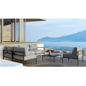 Vermobil Miami Loungeset 6-tlg. mit Tisch 80x80cm
