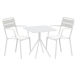 Vermobil Twist Gartenmöbel-Set 3-tlg. mit Tisch 80x80cm