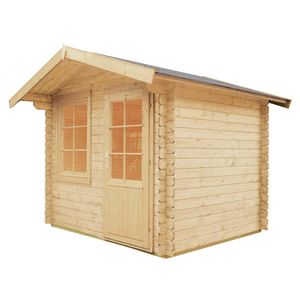 Wolff Finnhaus Caroline 28 Gartenhaus 260x220cm + Einzeltür