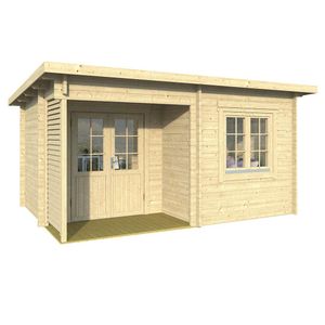 Wolff Finnhaus Cordoba 44-A Klassik Gartenhaus 450x330cm