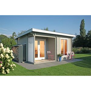 Wolff Finnhaus Cordoba 44-A Modern Gartenhaus 450x330cm