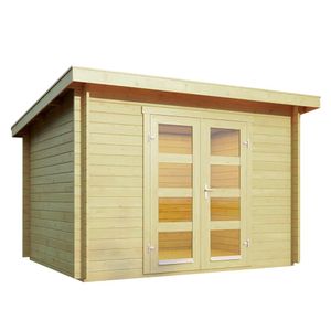 Wolff Finnhaus Gent A Gartenhaus 292x230cm imprägniert+Doppeltür
