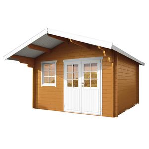 Wolff Finnhaus Lisa 44-A Gartenhaus 360x300cm mit Doppeltür