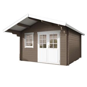 Wolff Finnhaus Lisa 44-C Gartenhaus 390x390cm mit Doppeltür