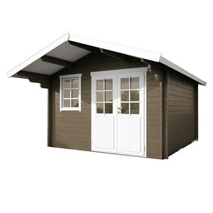 Wolff Finnhaus Lisa 44-C XL Gartenhaus 390x390cm mit Doppeltür