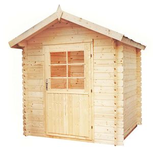 Wolff Finnhaus Max 28 Gartenhaus 180x180cm mit Einzeltür