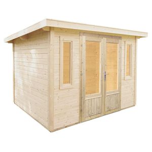 Wolff Finnhaus Pulti Moderna B Gartenhaus 320x260cm+Doppeltür