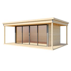Wolff Finnhaus Studio 44 Panorama Gartenhaus 578x240cm