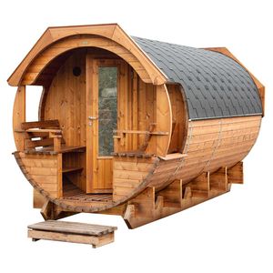 Wolff Finnhaus Svenja 1 Saunafass Premium Bausatz Ø226x411cm