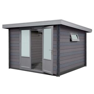 Wolff Finnhaus WPC-Trend D Gartenhaus 287x287cm + Doppeltür