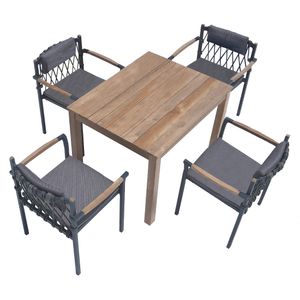 Zebra Beatrix Gartenmöbel-Set 5-tlg. Tisch 80x100cm