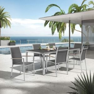 Zebra One Gartenmöbel-Set 7-tlg. Tisch 220x100cm