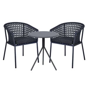 OUTLIV. Zui Gartenmöbel-Set 3-tlg. mit Tisch Ø65cm
