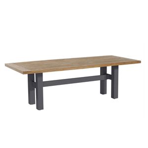 Gartentische Mit Holzplatte Garten Und Freizeit Alu Gartentisch Mit Holzplatte