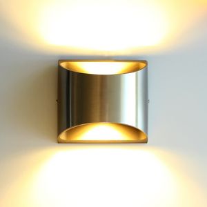 LUTEC Dodd LED -Wandleuchte Edelstahl