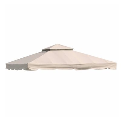 LECO 4erSet Seitenteile für Pavillon SAHARA 300x400cm Natur Garten