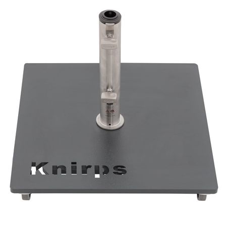 Knirps Schirmständer Stahlplatte 50kg mit Rollen Anthrazit Garten und