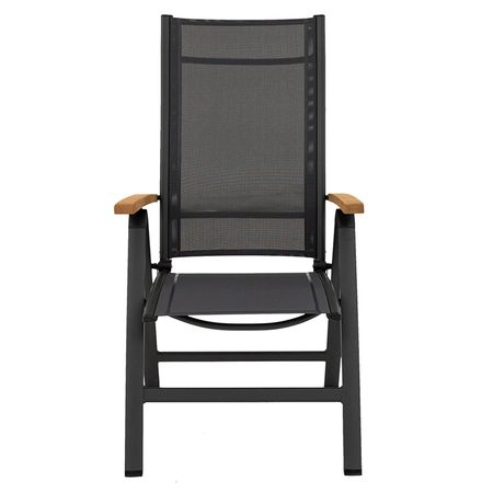 LC Garden Unicamo Klappsessel Aluminium/Textilene Anthrazit/Natur