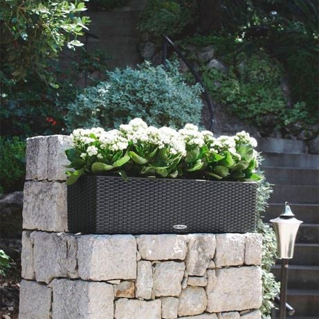 Lechuza Balconera 80 Pflanzgefäß Komplettset Granit