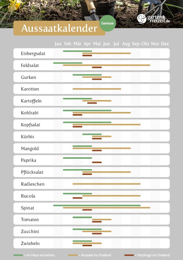 Aussaatkalender | Garten-und-Freizeit.de