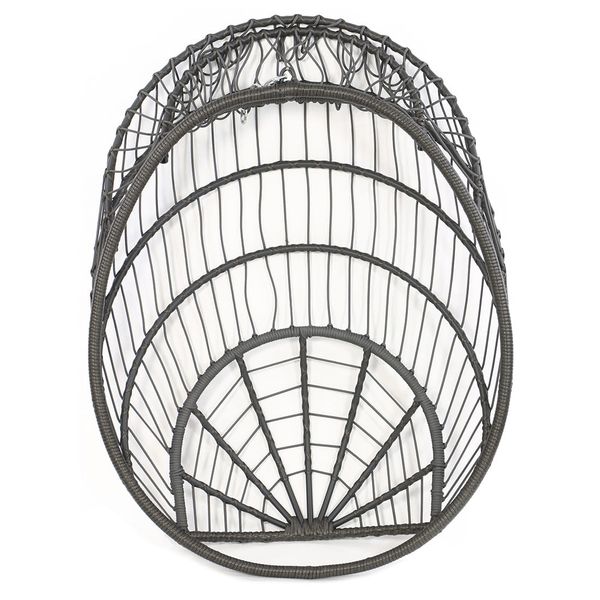 Sungörl Folt Meran Hängesessel Stahl/Geflecht Dunkelgrau 104 cm