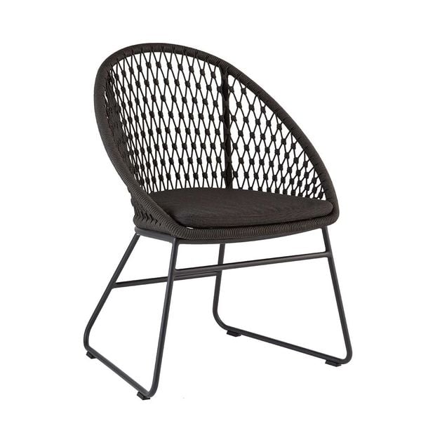 Niehoff Kuta Gartensessel Aluminium/Rope Dunkelgrau G371-100-140