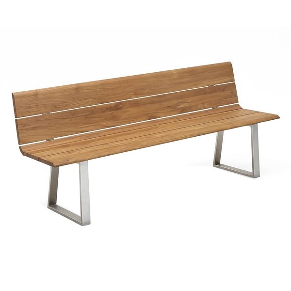 Niehoff Nova Gartenbank 180cm Braun|Hellgrau G127-162-180
