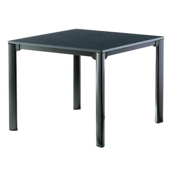 Sieger Gartentisch 95x95cm Aluminium/Vivodur Dunkelgrau 3740-55