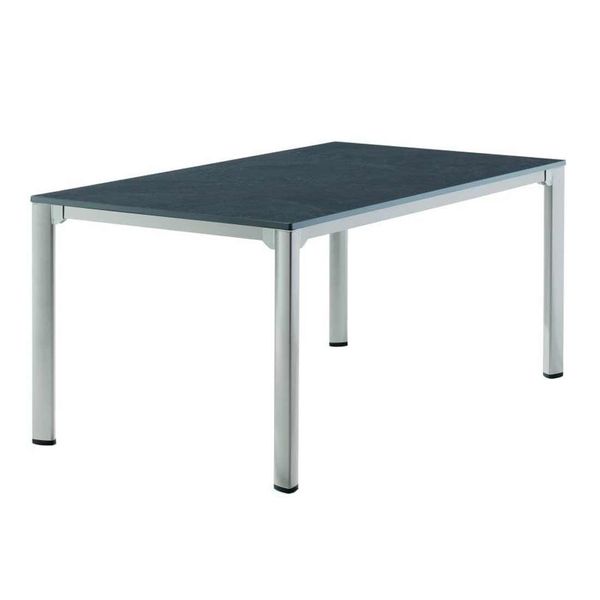 Sieger Gartentisch 165x95cm Aluminium/Vivodur Dunkelgrau 3780-50