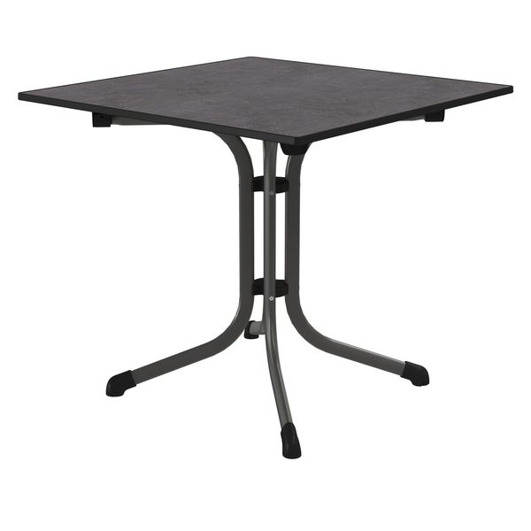 Sieger Boulevard Klapptisch 80x80cm Stahl/Vivodur Dunkelgrau 3130-55