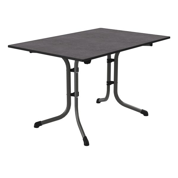 Sieger Boulevard Klapptisch 120x80cm Stahl/Vivodur Dunkelgrau 3160-55