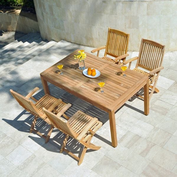 Zebra Bali Gartenmöbel-Set M (4 Plätze) Tisch 160x90cm